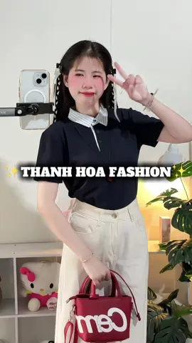 Áo polo phối cổ sơ mi#aopolo #reviewquanao #nganno98 