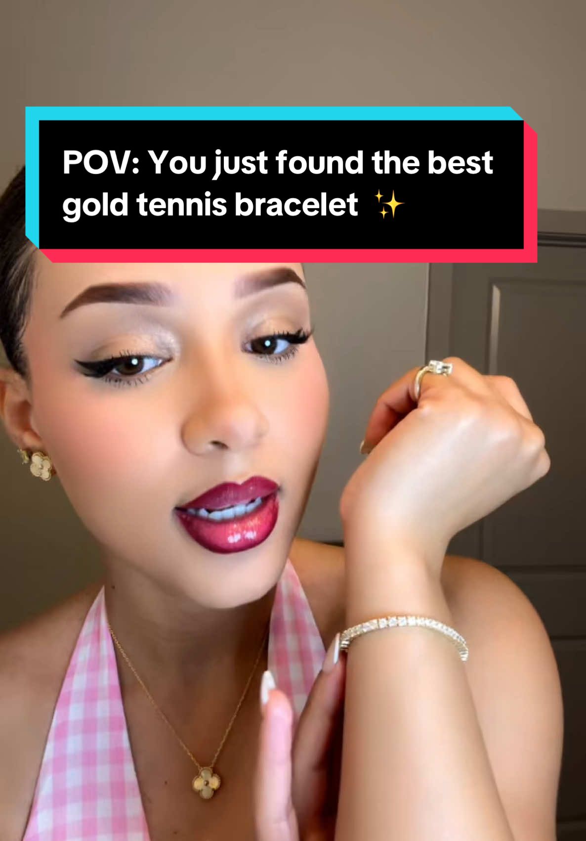 ✨ The bracelet every girl deserves ✨ This Pavoi gold tennis bracelet is giving luxury without the price tag! 💛 Perfect for stacking or wearing solo when you want that subtle sparkle that goes with EVERYTHING. 🌸 Treat yourself (or drop a hint 😉)… 🛒 Linked right here on TikTok Shop – don’t wait, this one sells out fast! #AffordableLuxury #creatorsearchinsights #haitiantiktok🇭🇹 #fyp #tennisbracelet @PAVOI I love you!!!! 
