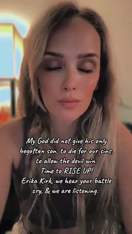 #charliekirk #erikakirk #foryou #fyp #mysavior #foryoupage #christiantiktok #godisgood #riseup #wakeup #christianity #republican #trump #conservativesoftiktok #conservative #right #faith #family #widow #faithfulservant 
