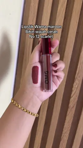 Lipstik maron omg no 12 scarlet #omg #omgbeauty #lipcreamomg 