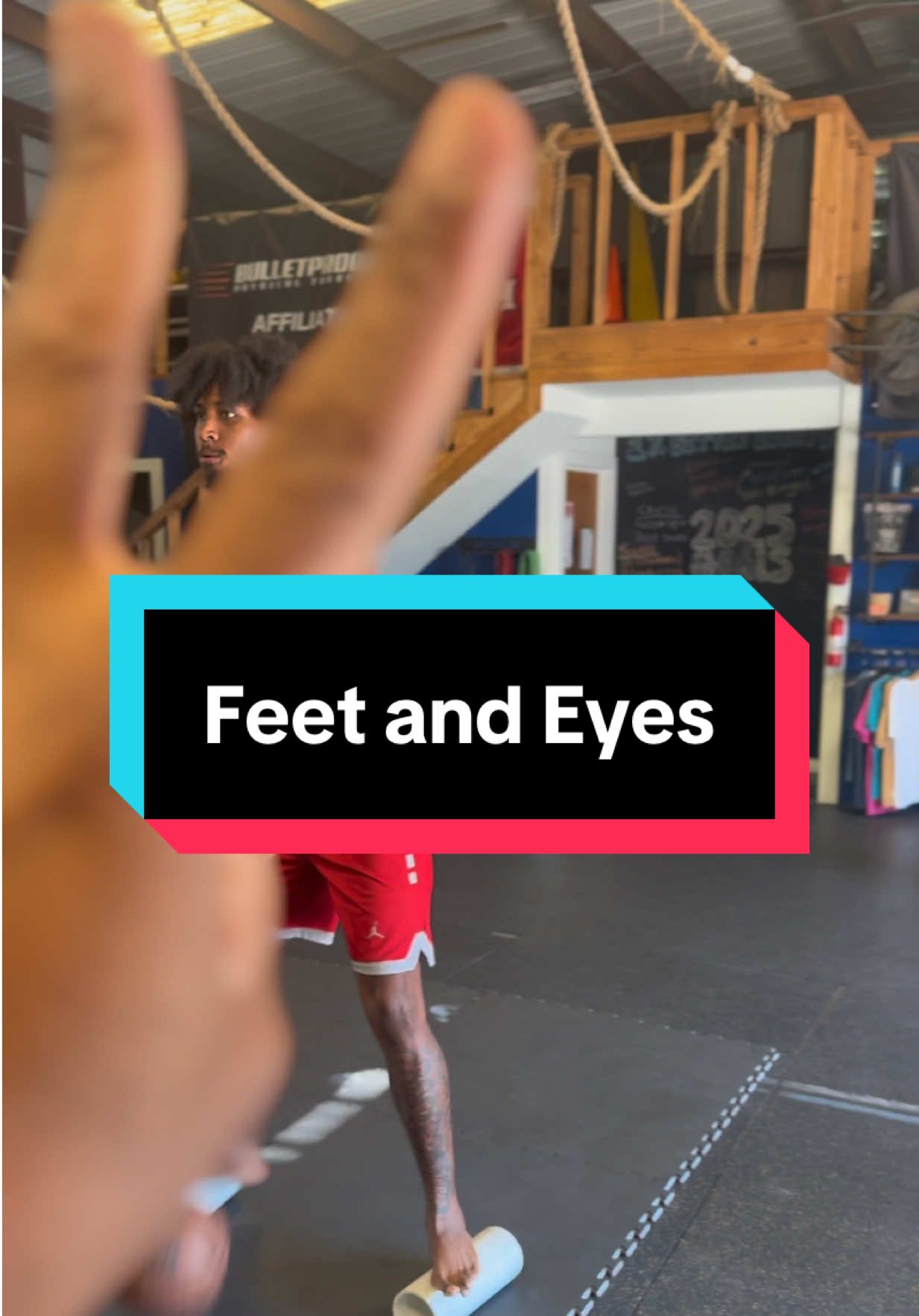 Eyes or extension of the brain like I’ve always said brain to foot coherence is key in sport. #sportstraining #fyp #BarefootTraining #basketball #boxer 