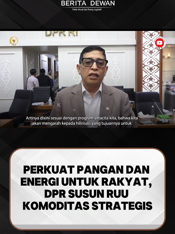 DPR susun RUU Komoditas Strategis. Langkah ini demi perkuat ketahanan pangan dan energi rakyat.
