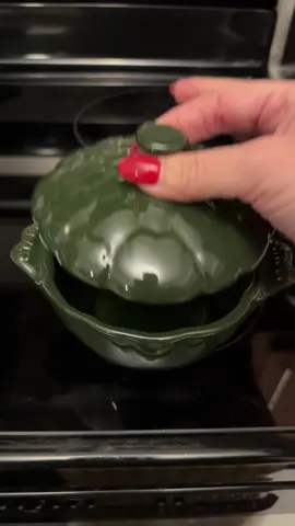 Staub Artichoke on TikTok shop #artichoke #dip #holidayparties #potluck #artichokedip 