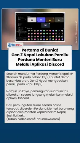 Setelah mundurnya Perdana Menteri Nepal KP Sharma Oli pada Selasa (9/9/2025) buntut demo besar-besaran, Gen Z Nepal mengadakan pemilu pada Rabu (10/9/2025). #fyp #nepal #pemilu