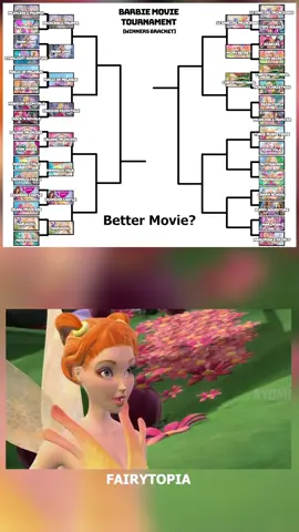 Fairytopia VS Princess & The Popstar! This one might be a little controversial 😅 #barbiemovietournament #barbiesongtournament #barbiemovies #barbie #barbietok 