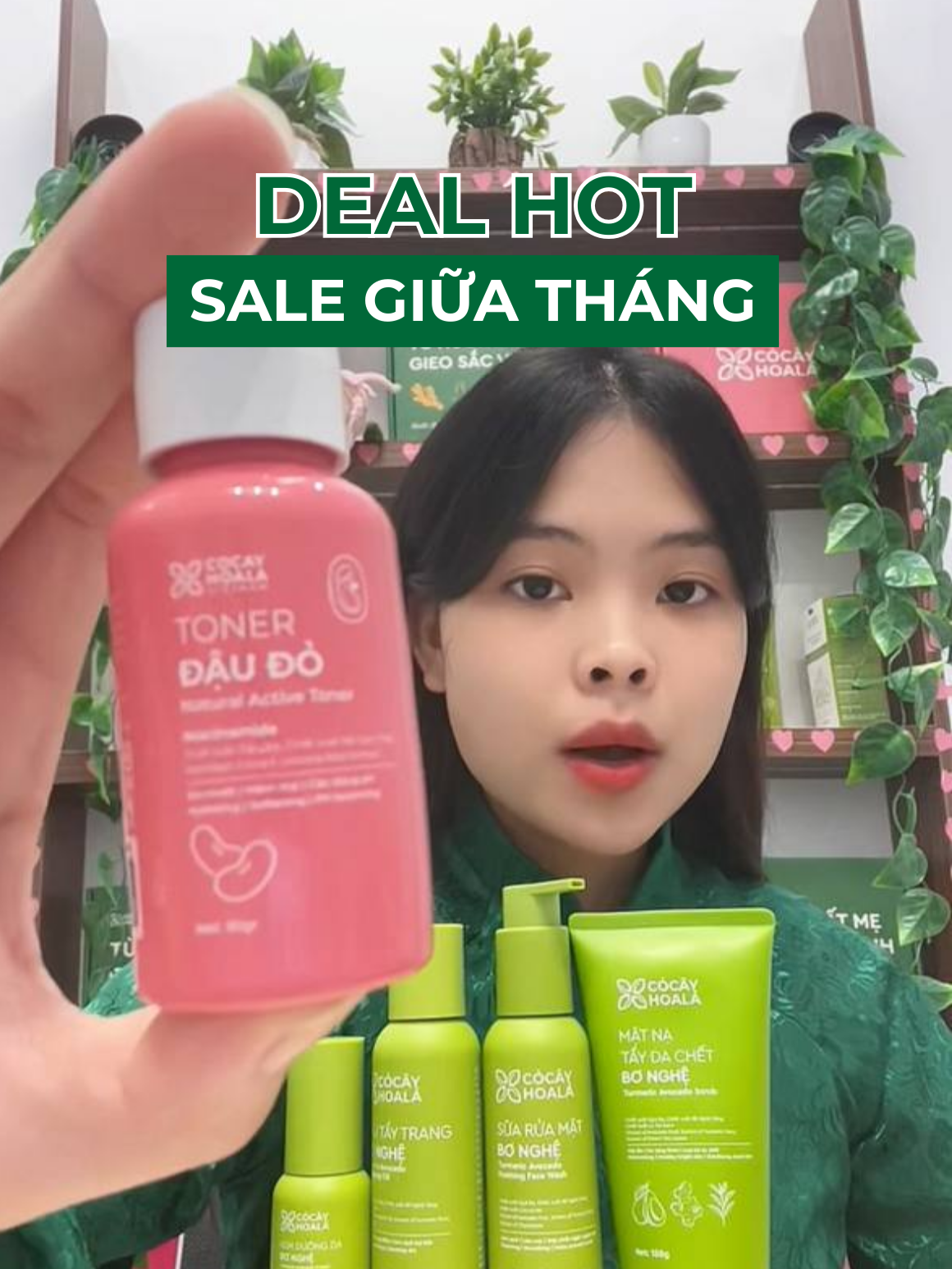 Quà tặng cùng với voucher giảm sâu đang diễn ra. Ghé vào livestream ngay!!! #cocayhoala #salegiuathang #chamsoctoc #chamsoccothe
