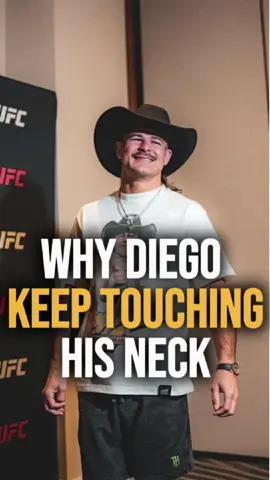 Why does Diego Lopes keep touching his neck during fights#celebrity #UFC #mma #diegolopes 