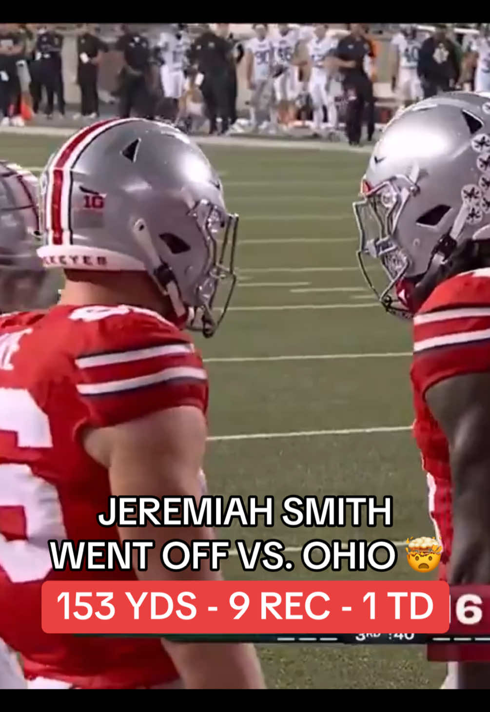 Jeremiah Smith was UNSTOPPABLE in win vs. Ohio. 👀🔥 #cfb #CollegeFootball #jeremiahsmith #ohiostate #football