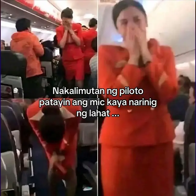 Nakalimutan ng piloto patayin ang mic kaya narinig ng lahat na gusto niyang halikan ang stewardess pagkatapos uminom ng tsaa. Nagmadali ang stewardess na patayin ang mic, pero nadapa. Sabi ng pasahero, “Wag ka magmadali, iinom pa naman siya ng tsaa.” 🤭 #pilotstory  #news  #pilot #plane #fyp 