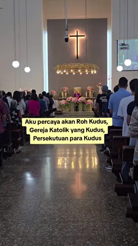 Aku percaya akan Roh Kudus, Gereja Katolik yang Kudus, Persekutuan para Kudus, pengampunan dosa, kebangkitan badan, kehidupan kekal. #akupercaya #syahadatpararasul #katolik #katolikku_keren #catholic 