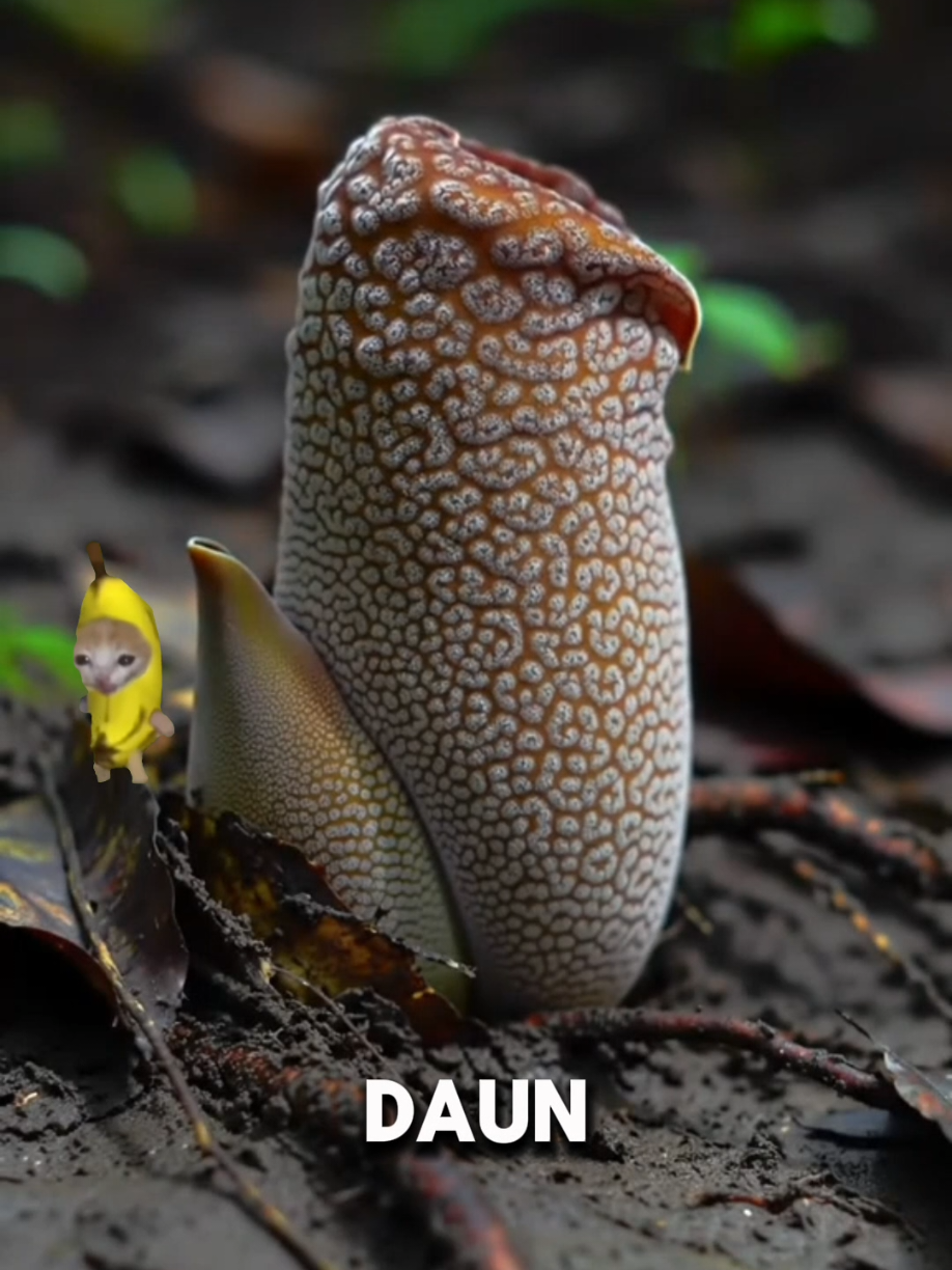 Rafflesia arnoldii adalah tumbuhan parasit endemik Asia Tenggara yang dikenal sebagai bunga terbesar di dunia, dengan diameter mencapai lebih dari satu meter. Bunga ini tidak memiliki batang, daun, maupun akar, melainkan bergantung pada tanaman inang dari genus Tetrastigma untuk memperoleh nutrisi. Ciri khasnya adalah aroma busuk menyerupai daging membusuk, yang berfungsi menarik lalat sebagai penyerbuk. #fyp #faktaunik #raflesia #lucu  cr: shwotime, natalulu