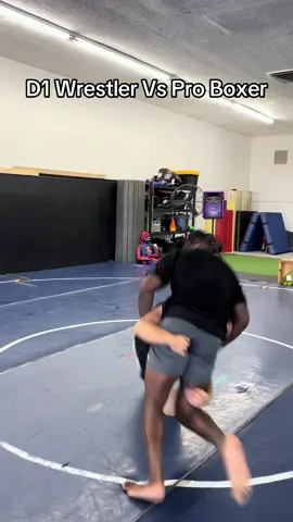 D1 wrestler Vs Pro Boxer. He thought he could take me down #wrestling #mma #wrestler 