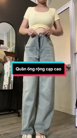 Quần Jean ống rộng nữ #shopthoitranghaohao #thoitrangnu #quanjean #quanjeannu #quansuongongrong 