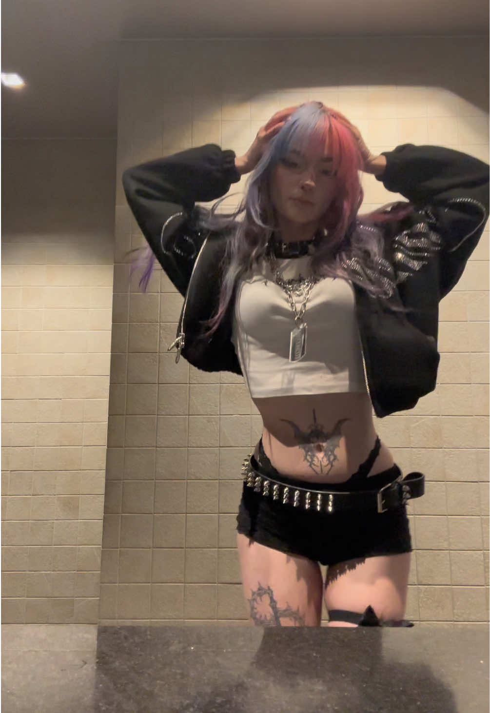 fit check at the cinemas to watch the new conjuring movie #alt #altgirl #alternative #styleinspo #fitcheck 