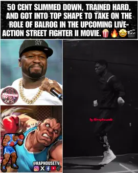 50 Cent trained, lost weight, and got in shape to play Balrog in the upcoming Street Fighter II live action movie.🍿🔥🤩🎬