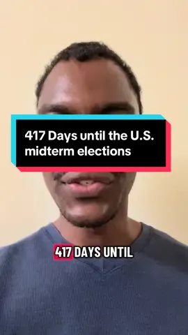 417 Days until the U.S. midterms #elections #Vote #politics #democrat #republican #Midterms2026