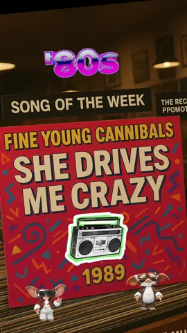 Fine Young Cannibals – She Drives Me Crazy (1989) Fine Young Cannibals were a British band formed in Birmingham in 1984 by vocalist Roland Gift and multi-instrumentalists Andy Cox and David Steele, both formerly of the Beat (known as the English Beat in the U.S.). Their sound stood out in the 1980s because it blended pop, rock, soul, and R&B, with Gift’s instantly recognizable falsetto giving the band a unique edge. The group released just two studio albums, but both were hugely successful. Their second album, The Raw & the Cooked (1989), went multi-platinum around the world and contained their signature hit “She Drives Me Crazy.” Released in early 1989, She Drives Me Crazy quickly shot to the top of the charts. It reached No.1 on the Billboard Hot 100 in the United States, topped charts in several other countries, and became one of the defining pop songs of the late ‘80s. The song is instantly recognizable for its sharp drumbeat, funky guitar lines, and Roland Gift’s soaring, almost pleading vocal delivery. The track not only dominated radio but also appeared in movies, commercials, and TV shows, ensuring its longevity as a cultural touchstone. Today, it’s considered one of the great anthems of the 1980s, capturing the quirky, stylish, and funky energy of the era. Fine Young Cannibals disbanded in the early 1990s, but their music remains iconic, with She Drives Me Crazy still spinning in record shops, retro clubs, and playlists worldwide. #80s #80smusic #no1  #fineyoungcaniballs #shedrivesmecrazy 