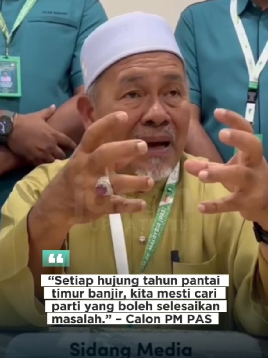 “Setiap hujung tahun pantai timur banjir, kita mesti cari parti yang boleh selesaikan masalah.” – Calon PM PAS #pantaitimurbanjir #calonpm #pas #titm 