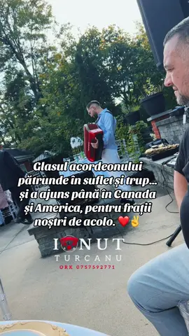 Glasul acordeonului nu se ascultă doar… el pătrunde în suflet și în trup, până la ultimul fior. 🎶❤️ #ionutturcanu #Foryou #Viral #Canada #america 