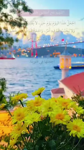 اللَّهُمَّ مَعَ أَنفاسِ هَذَا الصَّبَاح .. اجْعَلْ هَذَا اليَوْمَ يَوْمَ خَيْرٍ، لا يَضِيقُ لَنَا فِيهِ صَدْرٌ وَلا يُخَيَّبُ لَنَا فِيهِ أَمْرٌ، وَاجْعَلْ لَنَا فِي كُلِّ خُطْوَةٍ  تَوْفِيقًا وَتَيْسِيرًا وَأَجْر .. يَا رَبِّ، أَيْنَمَا كَانَ الهُدَى اجعَلْهُ طَرِيقَنَا، وَأَيْنَمَا كَانَ الرِّضَا اجعَلْهُ رَفِيقَنَا، وَأَيْنَمَا كَانَتِ السَّعَادَة اجعَلْهَا فِي قُلُوبِنَا. #viral #foryou #fypシ #fyp #صباح_الخير 