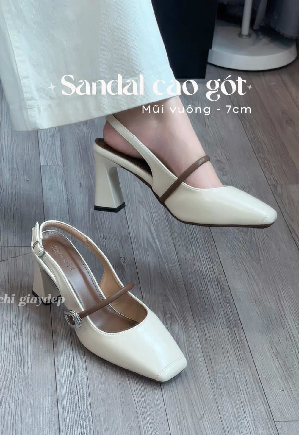 Giày sandal cao gót cho nàng thanh lịch ✨🥰 #maichigiaydep #sandal #sandalcaogot #depcongso #giaycaogot 