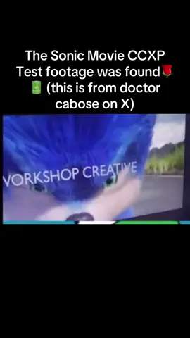 SONIC MOVIE CCXP TEST FOOTAGE FOUND #leak #test #sonic #movie
