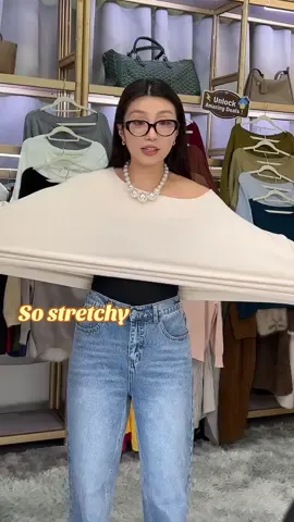 So stretchy 🥹#zzh #sweater #longsleeve #spotlightfinds #tiktokshoplabordaysale 
