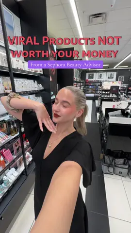 6 Viral Products NOT worth it, from a Sephora Beauty Advisor‼️🤞🏼 Only honest reviews here✨ #honestreview #viralmakeup #sephoraemployee #beautyadvisor #sephorahaul 