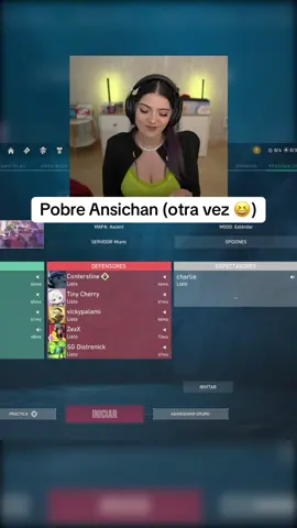 Otra vez le tocó a @AnsiChan 🍰 #humor #girlofnox #girlofnoxclips #julietaallegretti #Valorant 