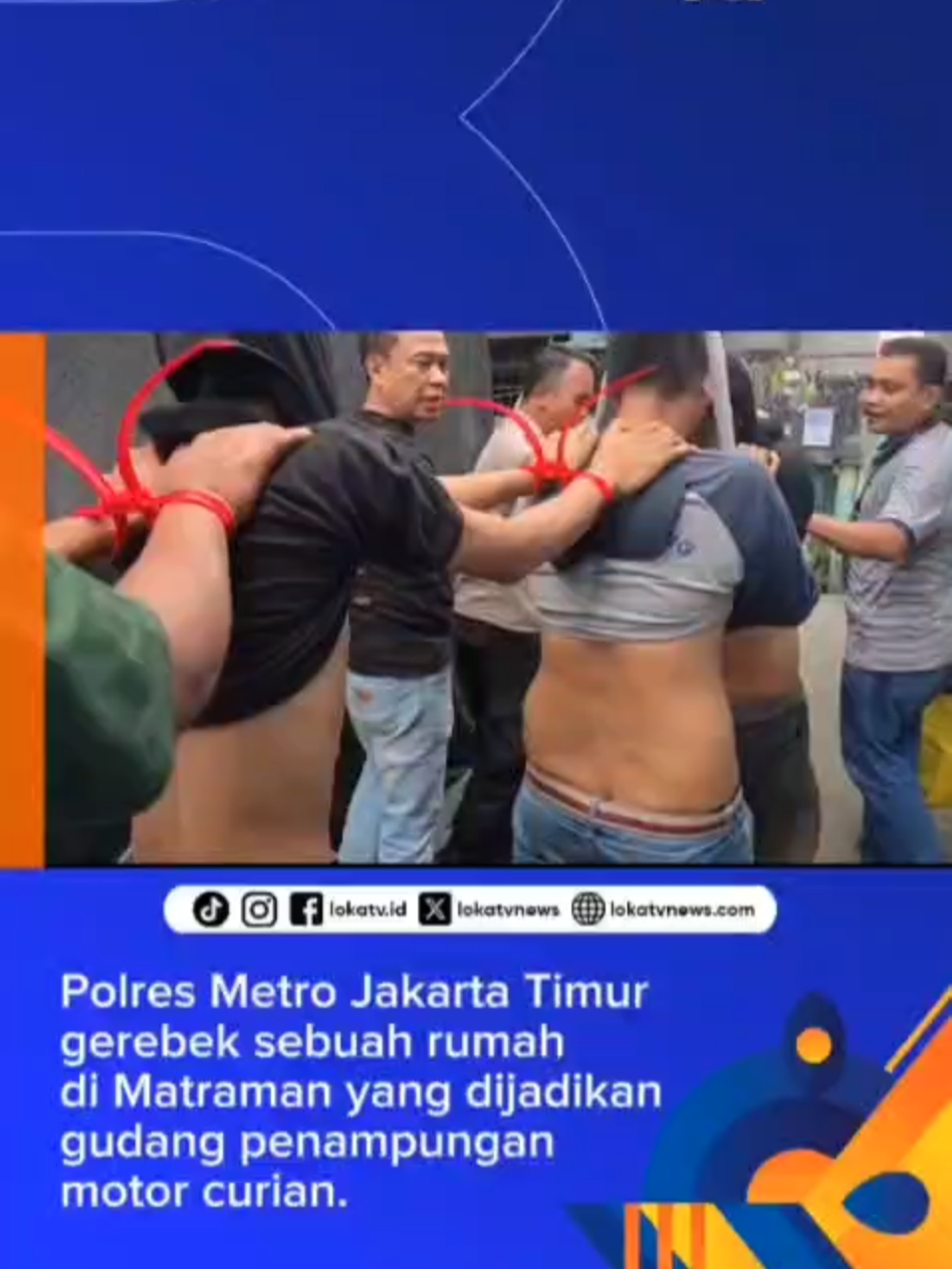 ​Polres Metro Jakarta Timur menggerebek sebuah rumah kontrakan di Matraman yang dijadikan gudang penampungan motor curian berkedok bengkel pada Jumat sore.  Penggerebekan ini berawal dari laporan motor curian milik seorang guru yang terlacak melalui GPS. Di lokasi, polisi berhasil mengamankan lima pelaku tanpa perlawanan, beserta barang bukti berupa 12 motor curian dan lima pucuk senjata api rakitan.  Semua pelaku dan barang bukti kini dibawa ke Mapolres Metro Jakarta Timur untuk penyelidikan lebih lanjut.