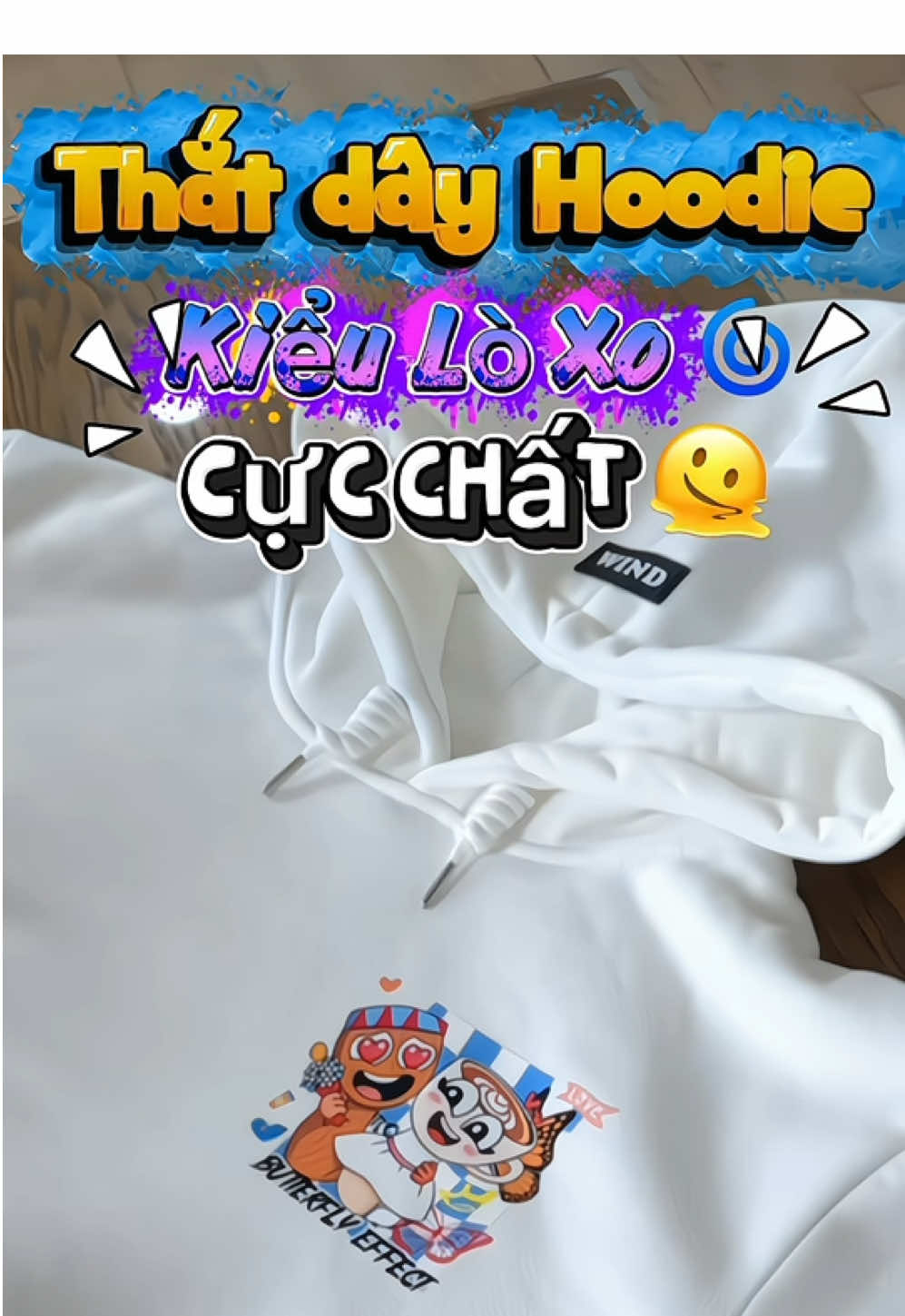 Cách thắt dây áo hoodie sao cho cực chất #windclothing #hoodie #hoodiezip #huongdanthatdayhoodie #xhtiktok 