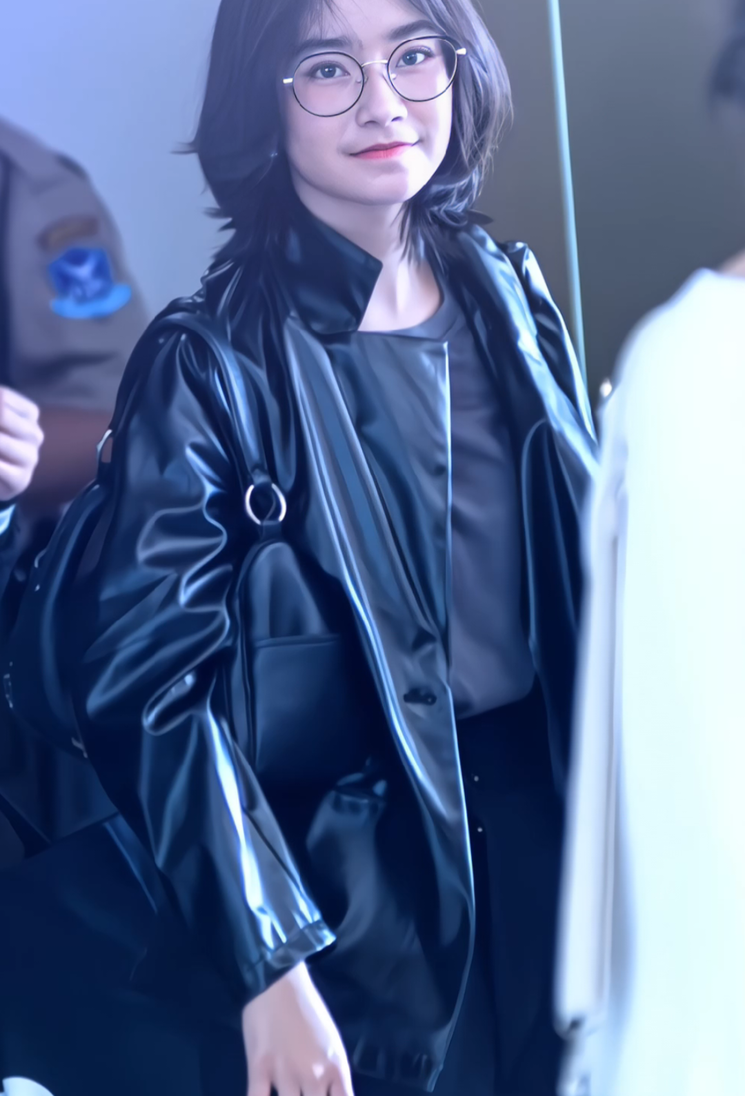 Freya mode airport😋🥰 #freyaajkt48 #freyajayawardana #masukberanda #masr48 #fyp 
