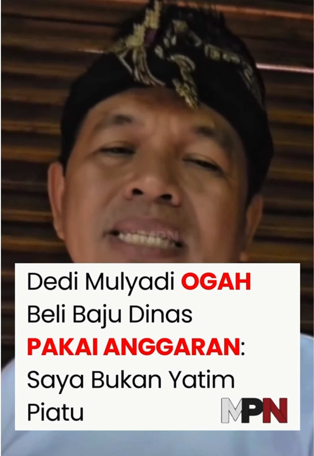 Gubernur Jawa Barat, Dedi Mulyadi, mengatakan dirinya tidak mau menggunakan dana APBD untuk membeli baju dinas. #gubernurjawabarat #dedimulyadi #danaapbd #beritaviral