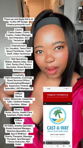 Link on my bio to apply#southafricansabroad🇿🇦🇺🇸 #EmploymentOpportunitiesSA #CareerOpportunitiesSA #CareerOpportunities #sizosebenzasonke 