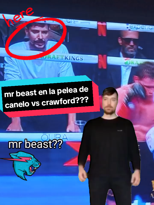 mr beast en la pelea de canelo vs crawford?? hoy 13/9/25