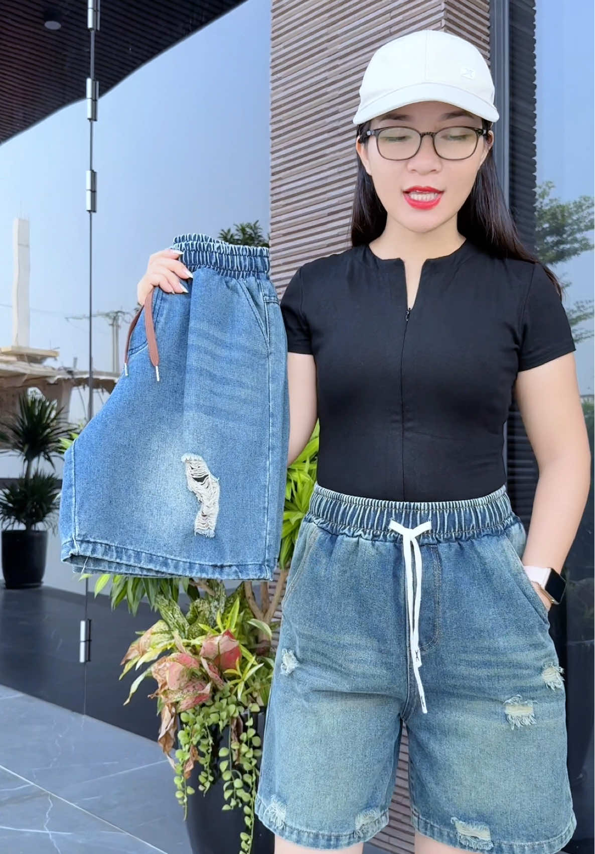 Quần short jean mềm mát có size to chân ái cho mùa hè #lanlan93 #viralvideo #quanjeanshort #tiktok 