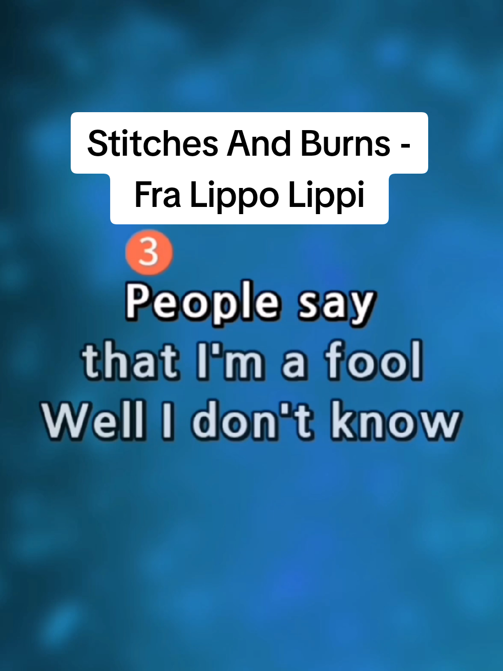 Stitches And Burns by Fra Lippo Lippi  #karaoketime #fyppppppppppppppppppppppp  #viral  #kantahansatiktok #tiktokfun