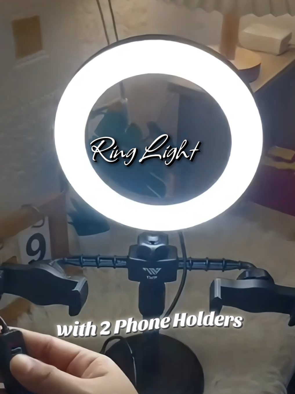 Ring Light Stand with 2 Phone Holders #ringlight #viralnow  #ringlight2phoneholder #trendingnow #aesthetic 
