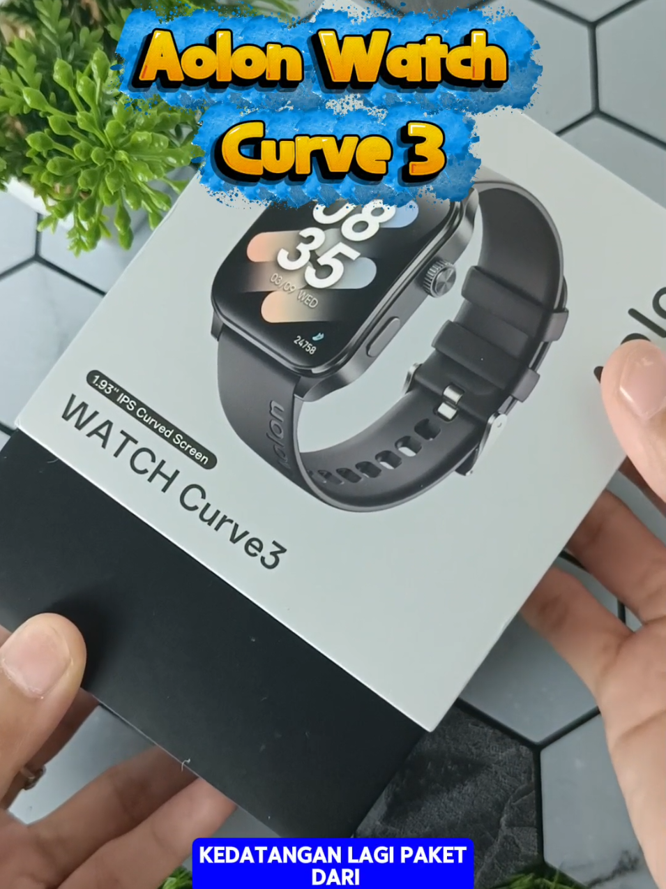 Paket Smartwatch Aolon Watch Curve 3 #smartwatchviral #aolonid #smartwatchmurah #promoguncang99 #gajiansale 
