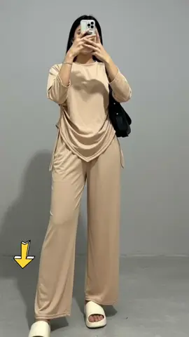 GIA ONESET SERUT TALI KNIT SETELAN WANITA L- XL Baju Atasan Muslim Panjang #setelanwanita #onsetwanita #setelanwanitakekinian #onesetwanitamurah #onsetwanitadewasa 