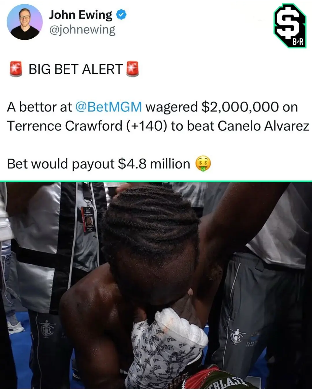 (via @BetMGM) #canelo #terencecrawford #canelocrawford #boxing #fyp 