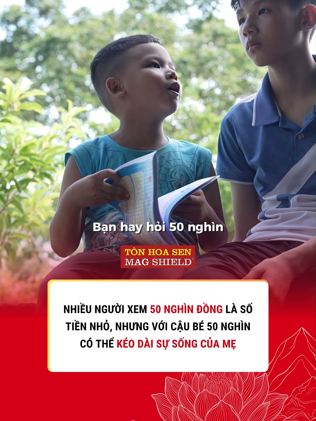 Nhiều người xem 50 nghìn đồng là số tiền nhỏ, nhưng với cậu bé 13 tuổi số tiền đó có thể kéo dài sự sống của mẹ. Em Hữu Bảo - Mái ấm gia đình Việt tập 151 #hoasengroup #maiamgiadinhviet #tonhoasen #hoasenhome #tonhoasenmagshield #hsg #hsh #hoasenmadshield #hshpu