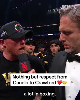 Even after losing to Terence Crawford, Canelo Alvarez showed nothing but love and respect in his post-fight interview.  Absolute class answer ❤️🤝 #CaneloCrawford #canelo #caneloalvarez #terencecrawford #boxing