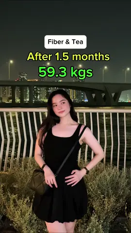 Confidence after 1.5 months. Fiber and tea lang yan! #dubai #transformation #myjourney #HealthyHabits 