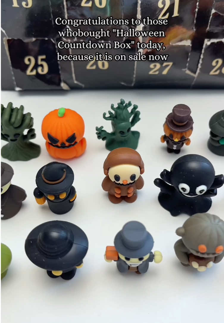 Spooky season countdown calendar, get a spooky figure each day! #spotlightfinds #tiktokshoplabordaysale #fyp #countdown #halloween