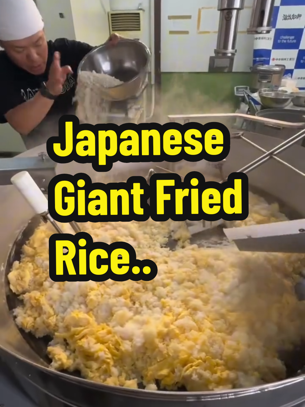 Imagine fried rice cooked in a wok the size of a swimming pool! In this Japanese restaurant, a chef prepares massive portions of fried rice using a giant wok and automated tools. From pouring gallons of egg to adding rice, meat, vegetables, and sauce, every step is done with precision and flair. With the help of mechanical spatulas and a rotating pan, the rice is evenly cooked and mixed in seconds. The result? Delicious, fragrant, and ready for thousands of servings, perfect for events or high-volume restaurants. Translate - Bayangkan nasi goreng yang dibuat dalam wajan sebesar kolam renang! Di restoran ini, seorang chef memasak nasi goreng Jepang skala besar menggunakan wajan raksasa dan mesin otomatis. Dari telur yang dituangkan secara deras, hingga nasi, daging, sayuran, dan saus yang dicampur sempurna, prosesnya mengagumkan! Dengan bantuan alat khusus, nasi goreng ini bisa dimasak cepat dan merata. Hasilnya? Nasi goreng lezat, harum, dan siap disajikan dalam jumlah besar, sempurna untuk acara besar atau restoran ramai. Ini bukan sekadar masakan, tapi seni kuliner modern yang menggabungkan teknologi dan keahlian tangan manusia.  #GiantFriedRice   #JapaneseCuisine   #MassCooking   #FoodTechnology   #ChefLife 