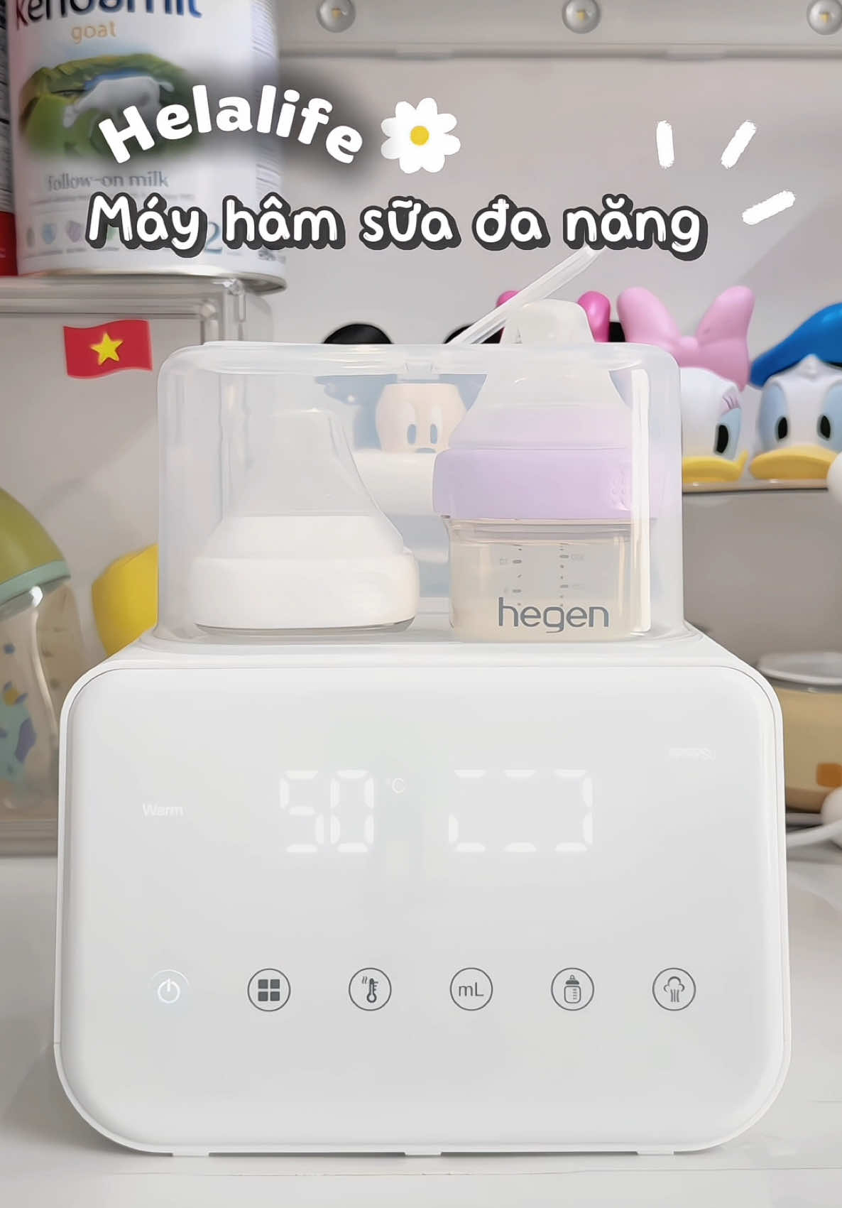 +1 máy hâm sữa đa năng siu gọn nhẹ🍼 #landaulamme #mebimsua #mayhamsua #helalife #xuhuong 