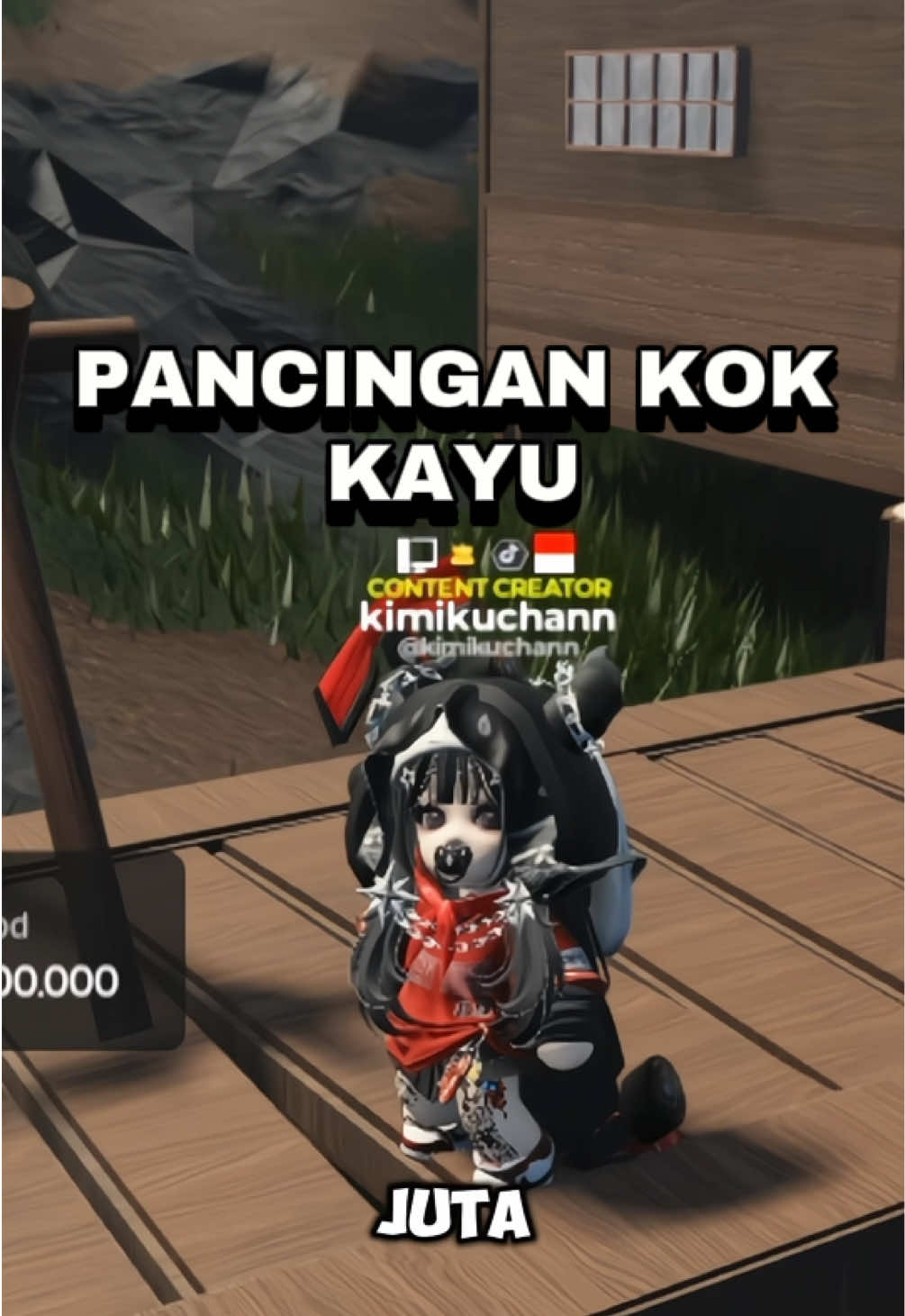 Pancingan kok kayu ekhem , kimi lagi main di MAP VOICE : HIDEOUT #roblox #robloxfyp #robloxmemes #kimikuchan #robloxmeme 