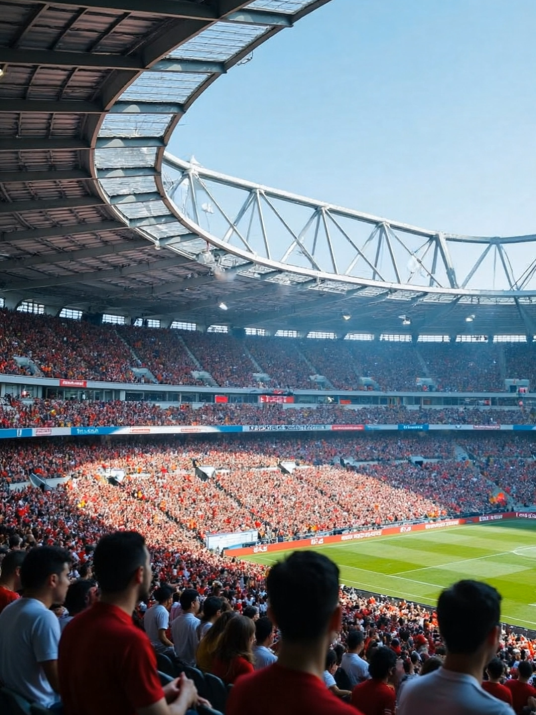 Without warning! Stadium collapse terrifies everyone毫无预警！球场坍塌吓坏所有人 #scarymoments  #panic  #mustwatch