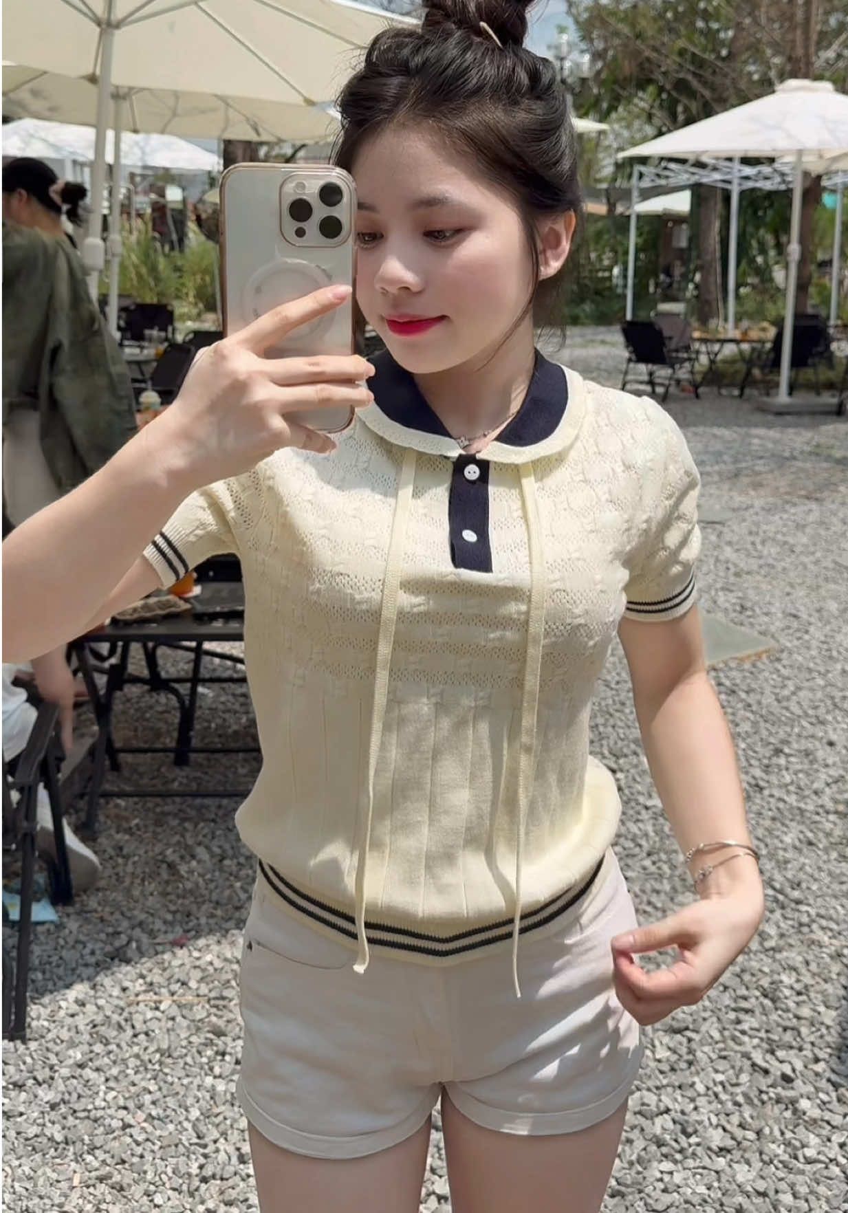 Áo len cộc tay thiết kế